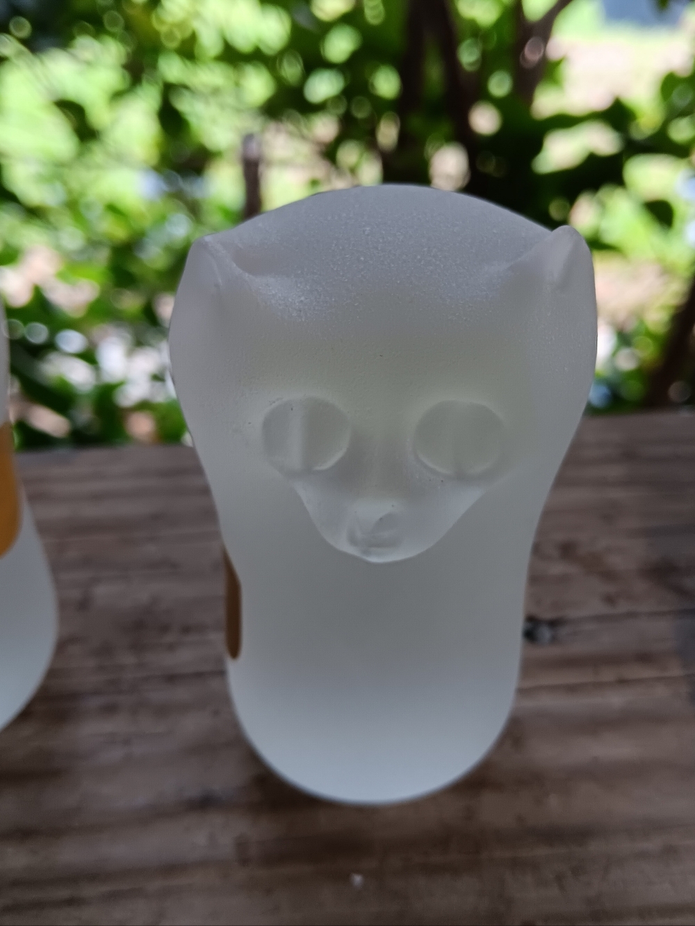 Vintage Strauss Owl Frosted Set Crystal Glass Brazil MINT!! - Picture 3 of 5